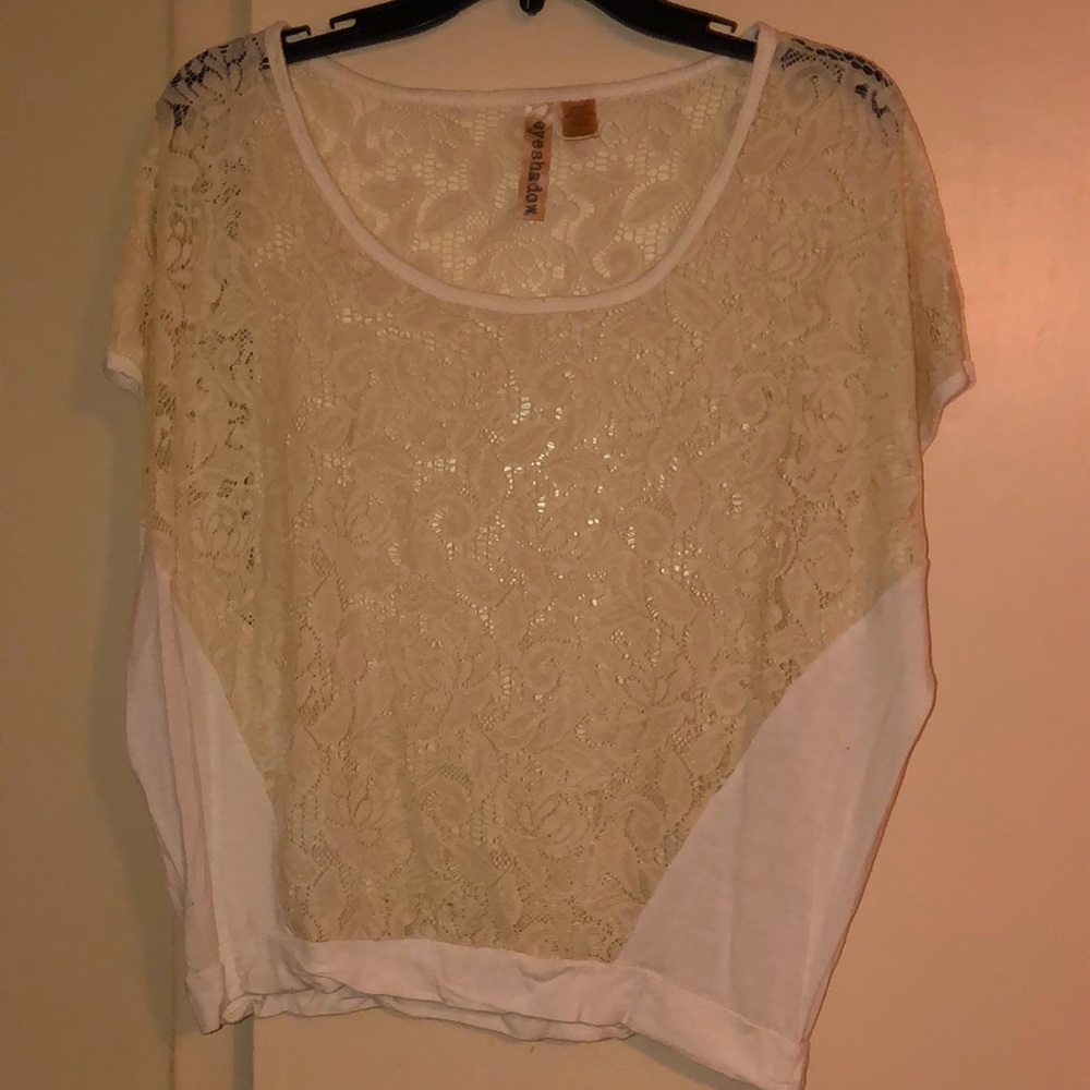 Cream Flower Shirt